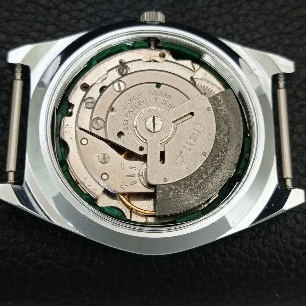 Vintage 1970 Disney Seiko Automatic Mens Silver Watch W/daydate & Donald accents